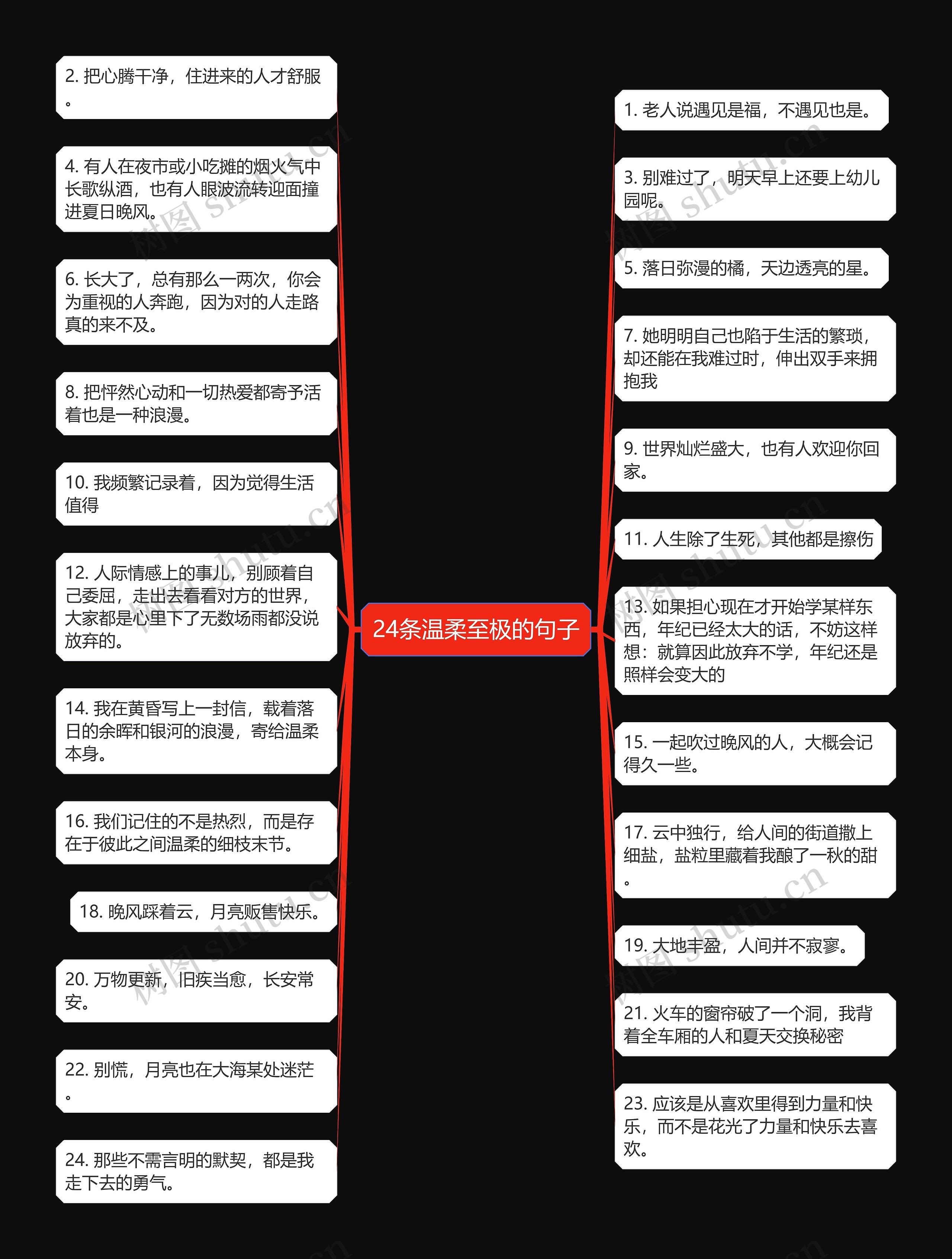 24条温柔至极的句子 24条温柔至极的句子