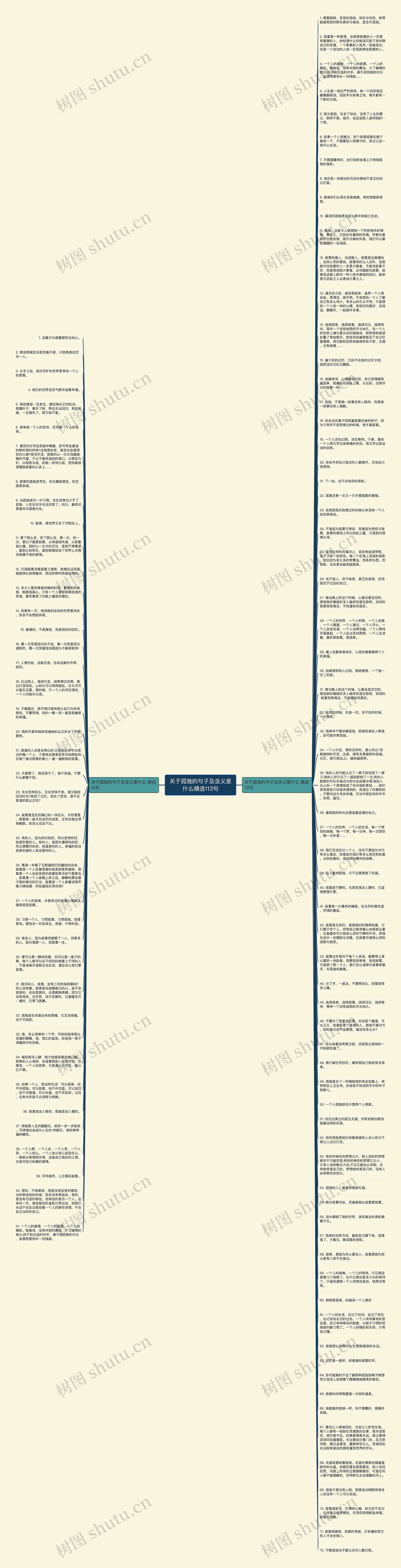 关于孤独的句子及含义是什么精选113句思维导图