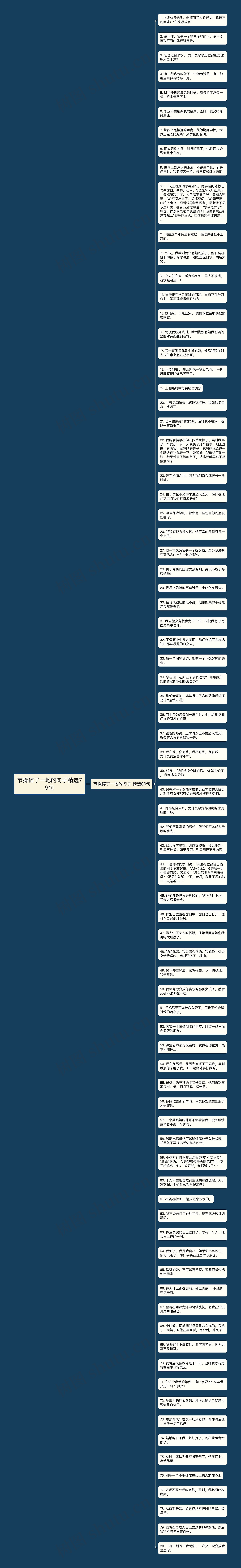 节操碎了一地的句子精选79句思维导图