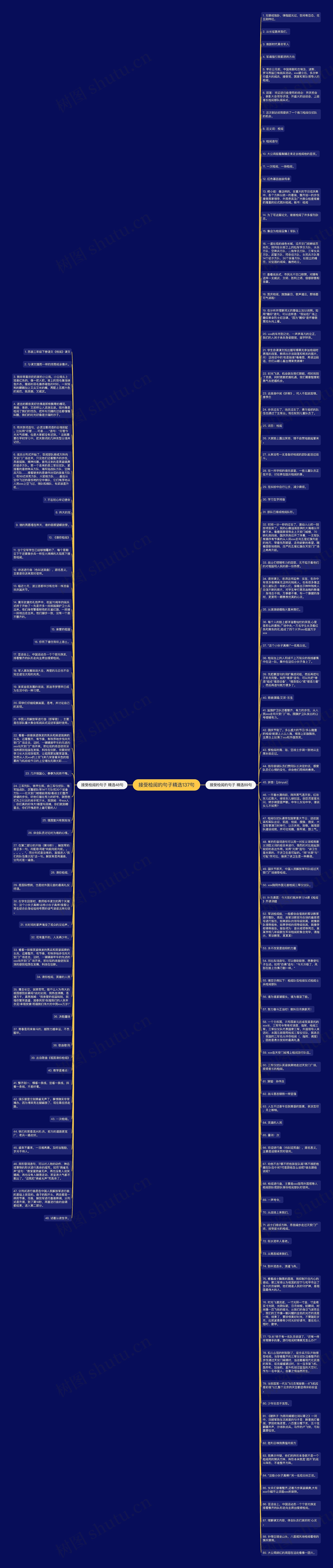 接受检阅的句子精选137句思维导图