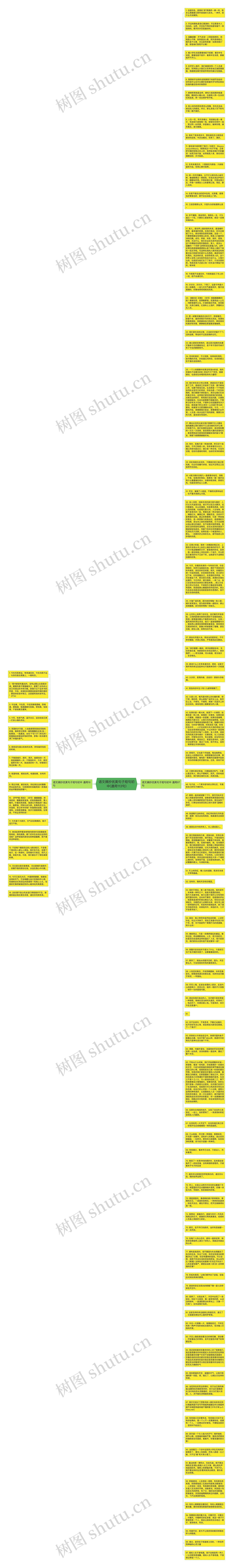 语文摘抄优美句子短句初中(通用113句)思维导图