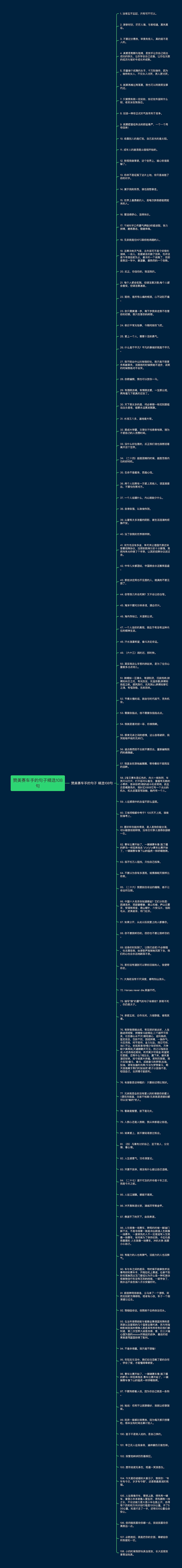 赞美赛车手的句子精选108句思维导图