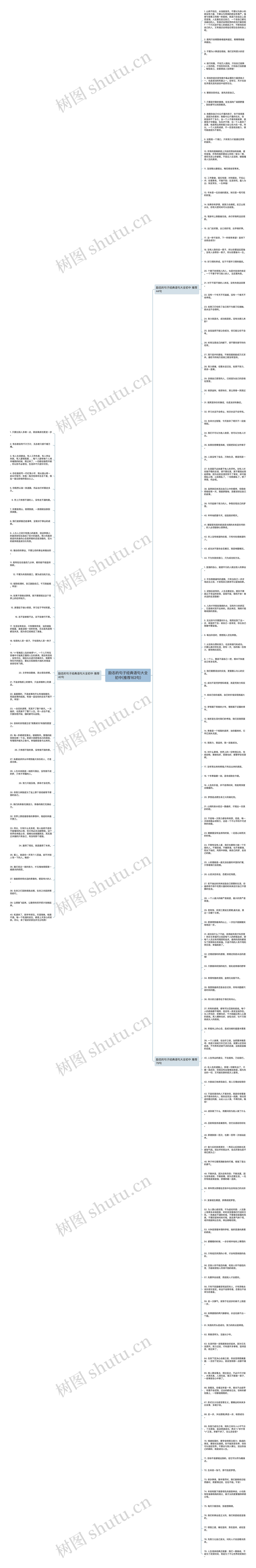 励志的句子经典语句大全初中(推荐163句)思维导图