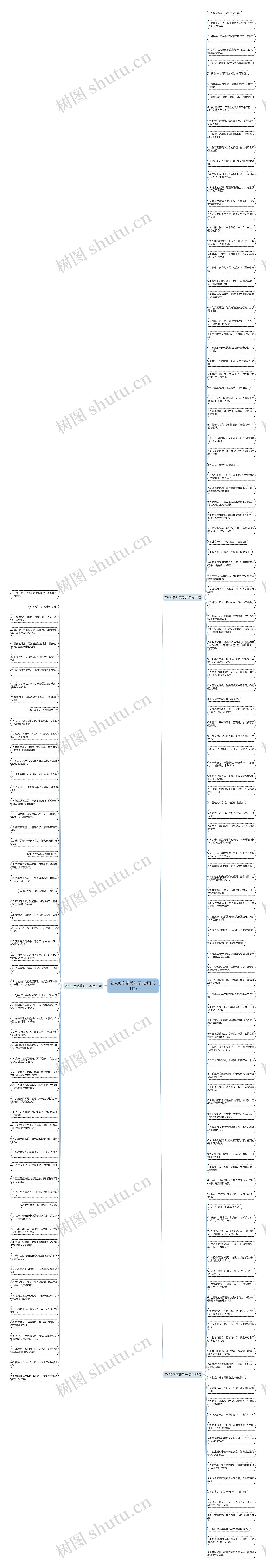 20-30字精美句子(实用181句)思维导图