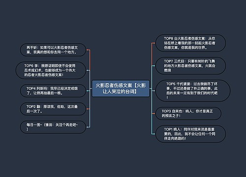 火影忍者伤感文案【火影让人哭泣的台词】