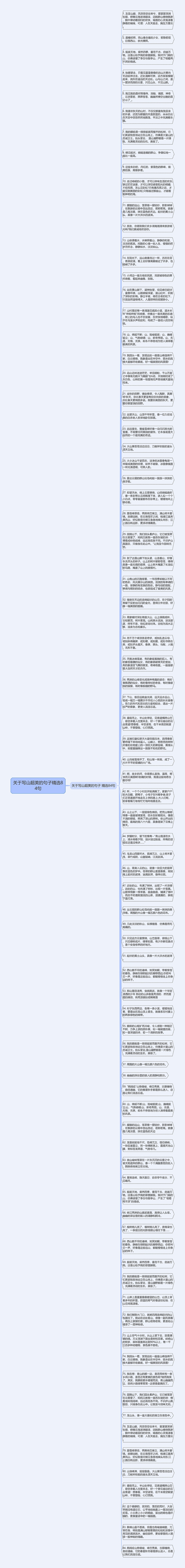 关于写山超美的句子精选84句
