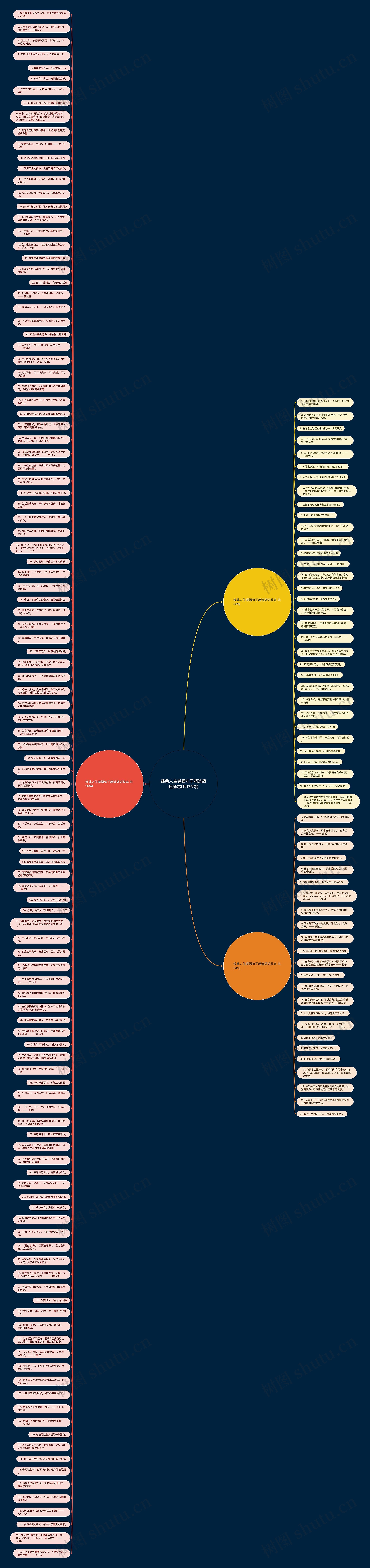 经典人生感悟句子精选简短励志(共176句)思维导图