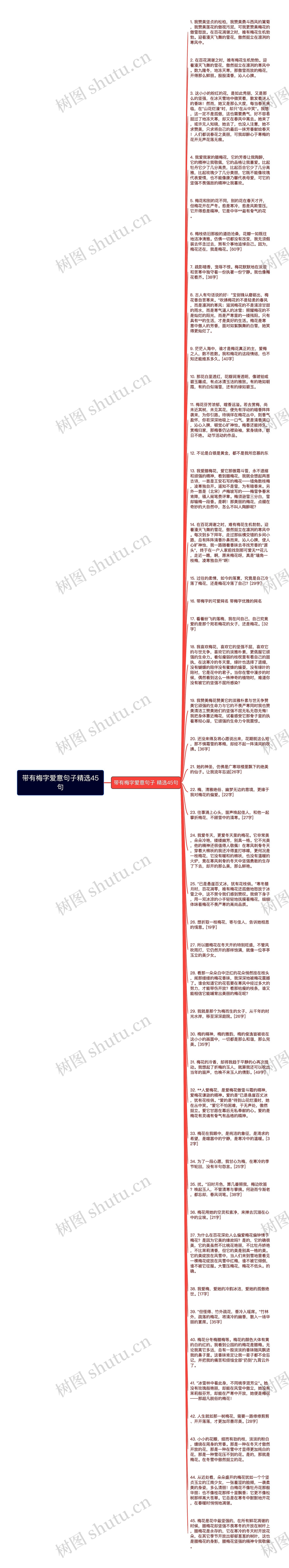 带有梅字爱意句子精选45句