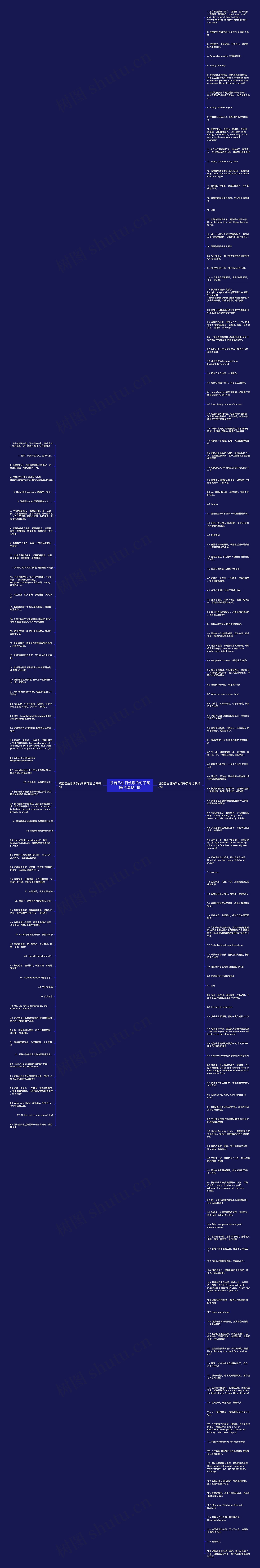 祝自己生日快乐的句子英语(合集184句)