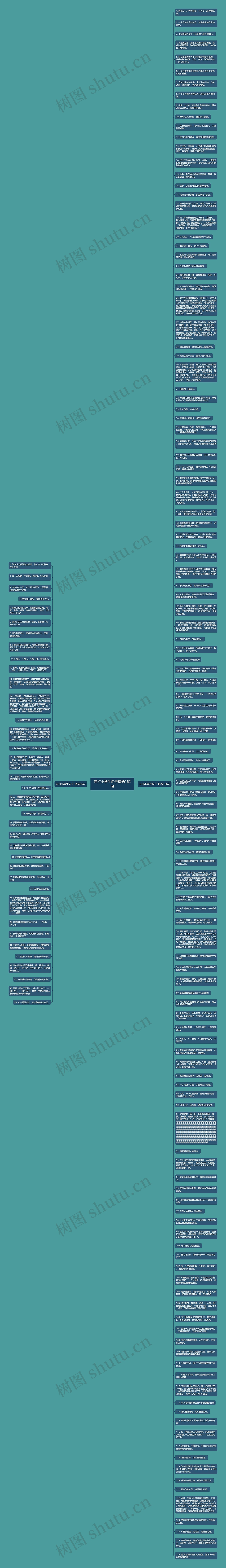专打小学生句子精选162句思维导图