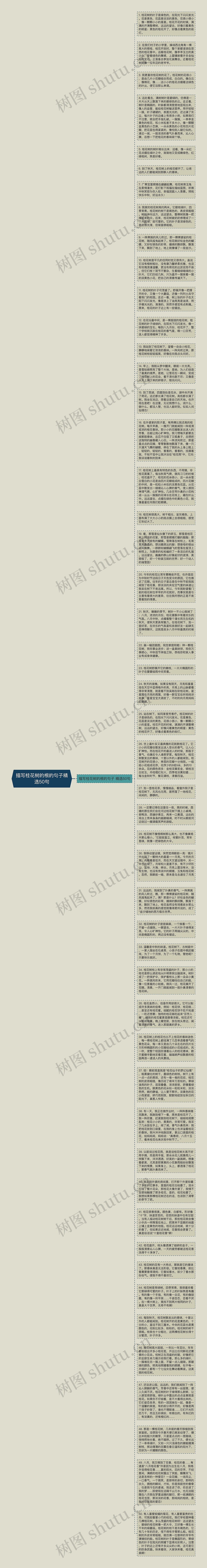 描写桂花树的根的句子精选50句思维导图