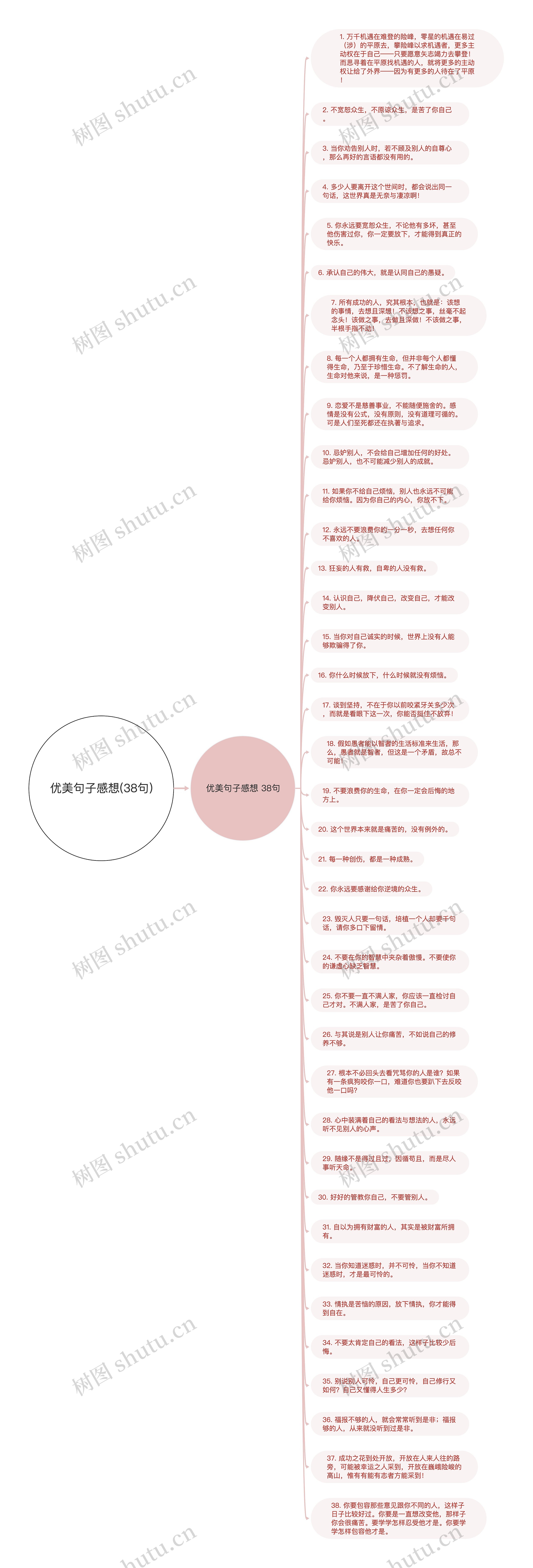 优美句子感想(38句)思维导图