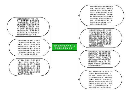 描写旗袍的唯美句子【穿旗袍配的最简单说说】