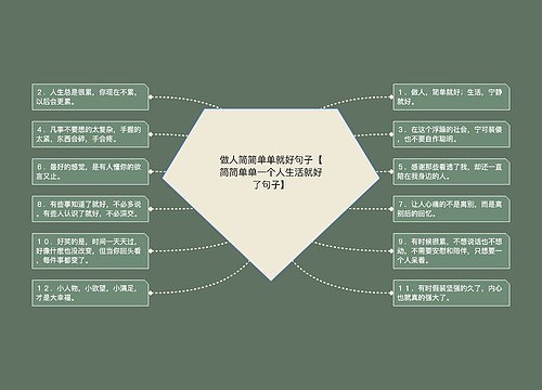 做人简简单单就好句子【简简单单一个人生活就好了句子】