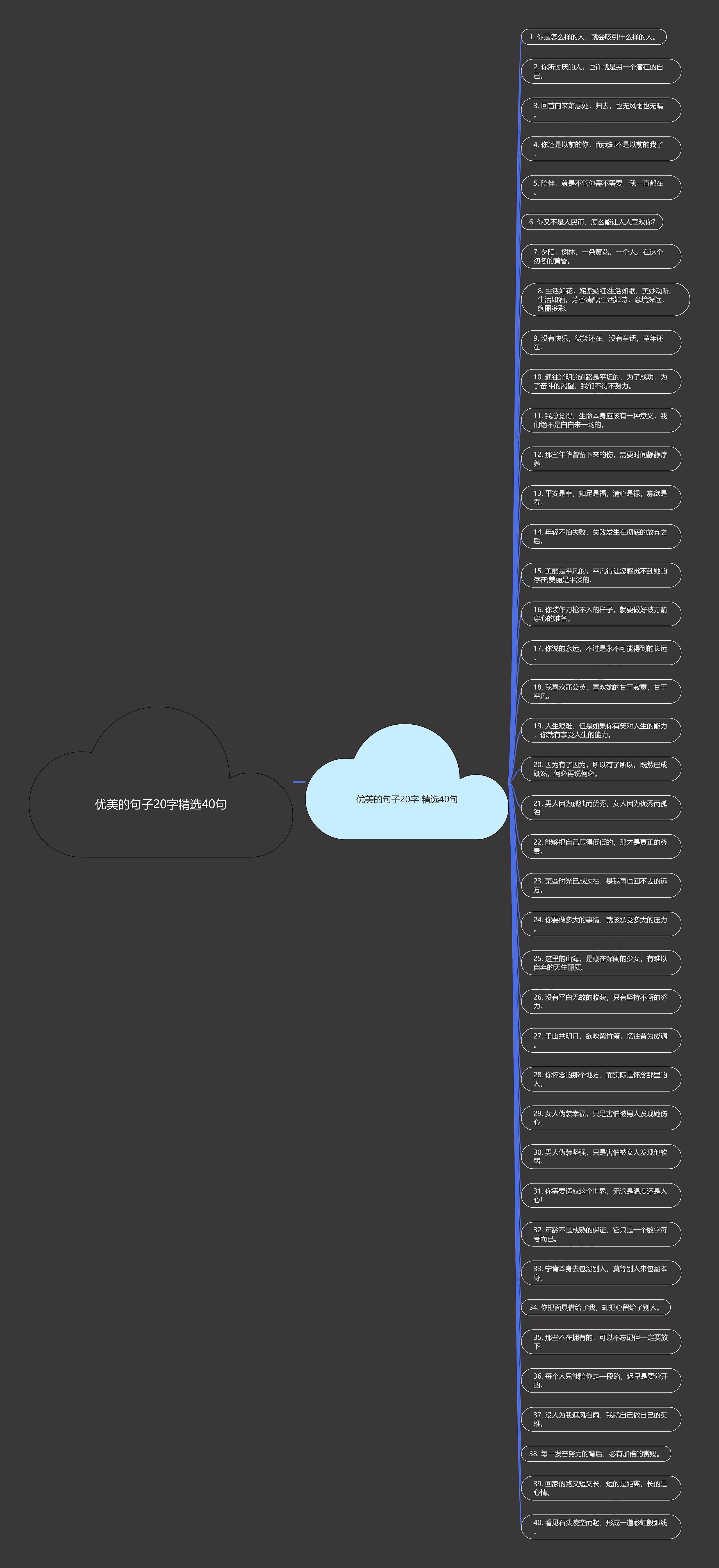 优美的句子20字精选40句 优美的句子20字精选40句