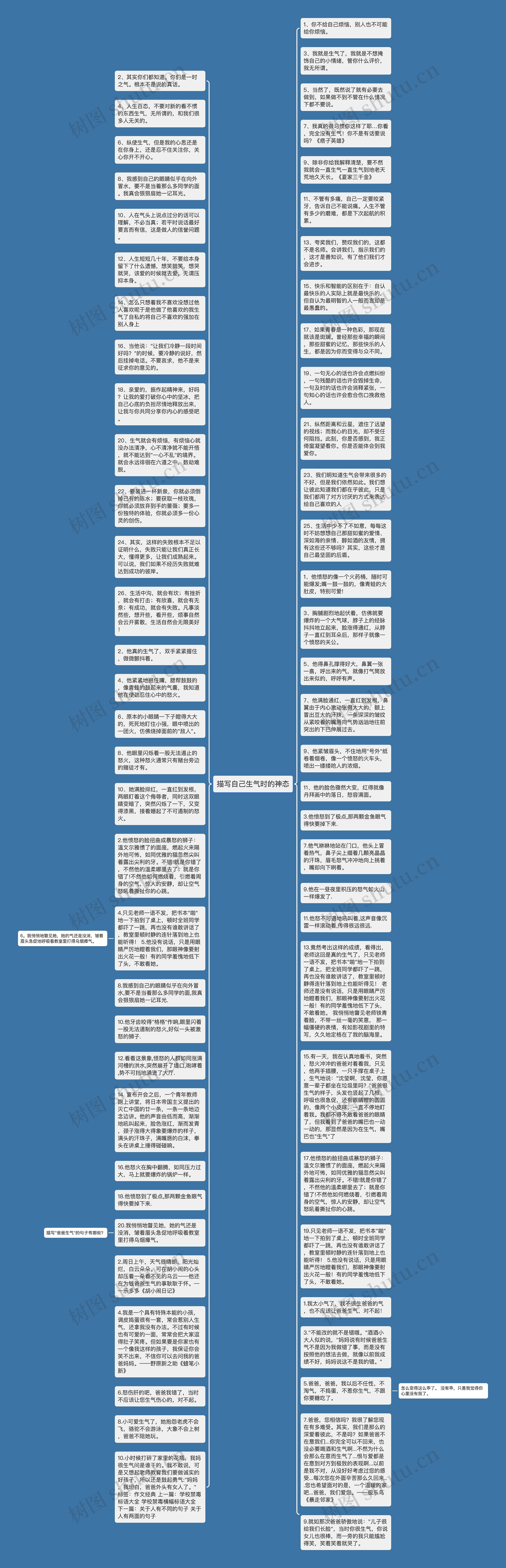 描写自己生气时的神态