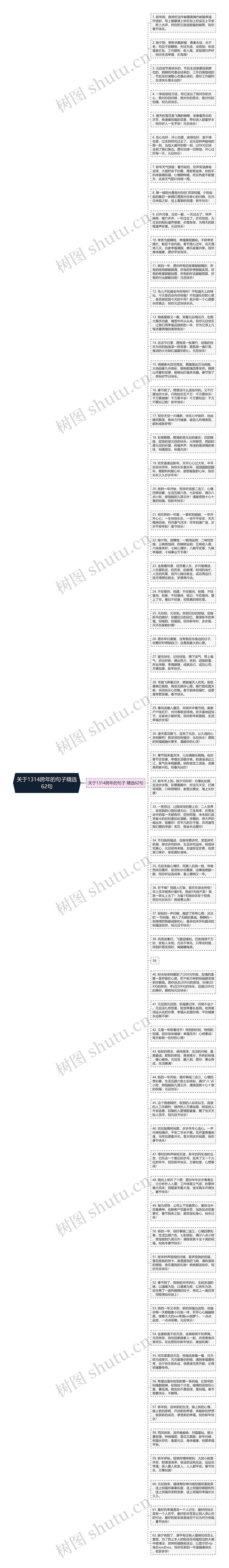 关于1314跨年的句子精选62句思维导图