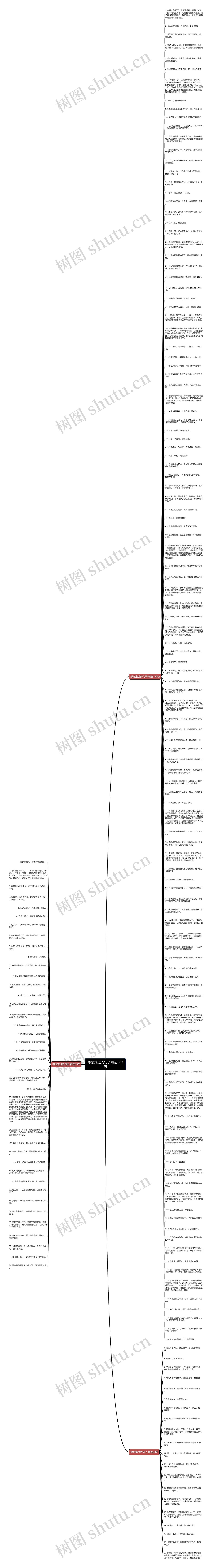 想念难过的句子精选179句思维导图