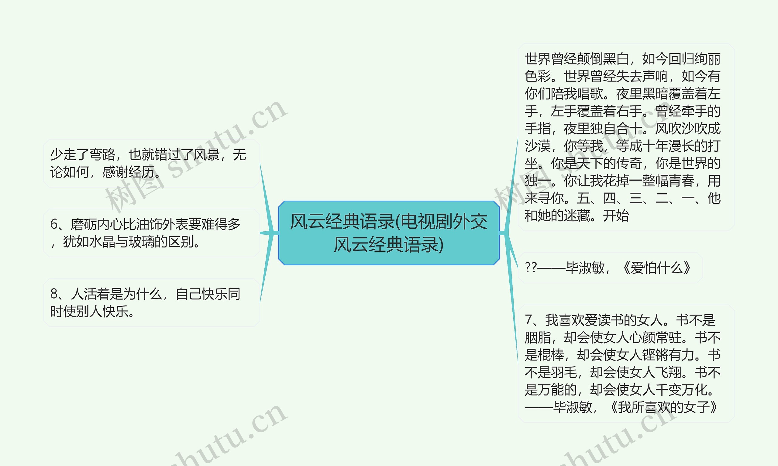 风云经典语录(电视剧外交风云经典语录)思维导图