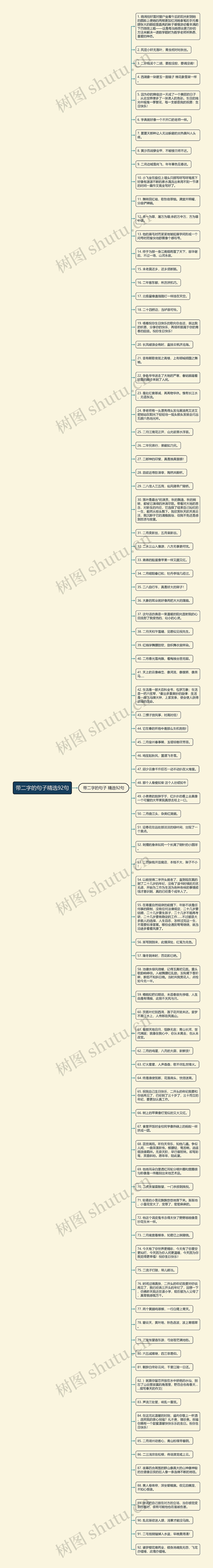带二字的句子精选92句