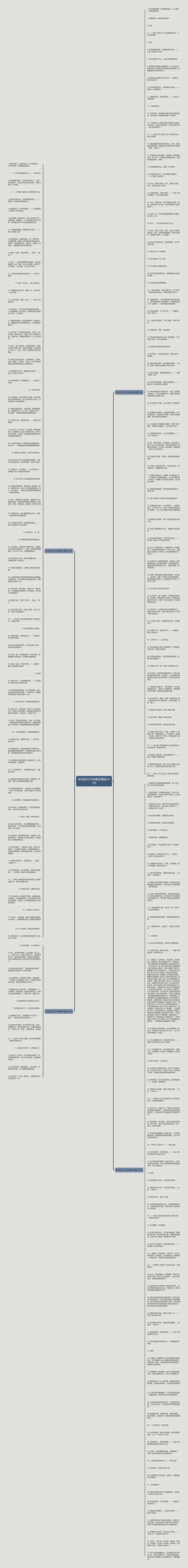 秋凉的句子有哪些精选247句思维导图