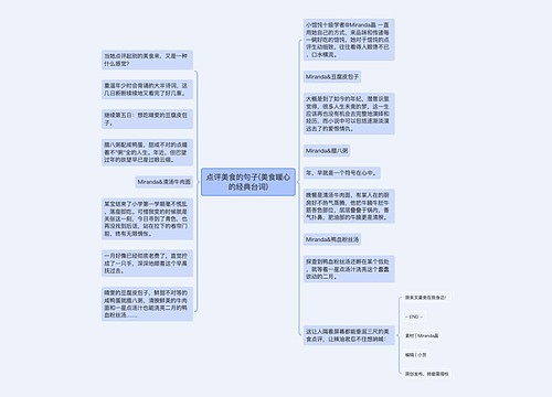 点评美食的句子(美食暖心的经典台词)