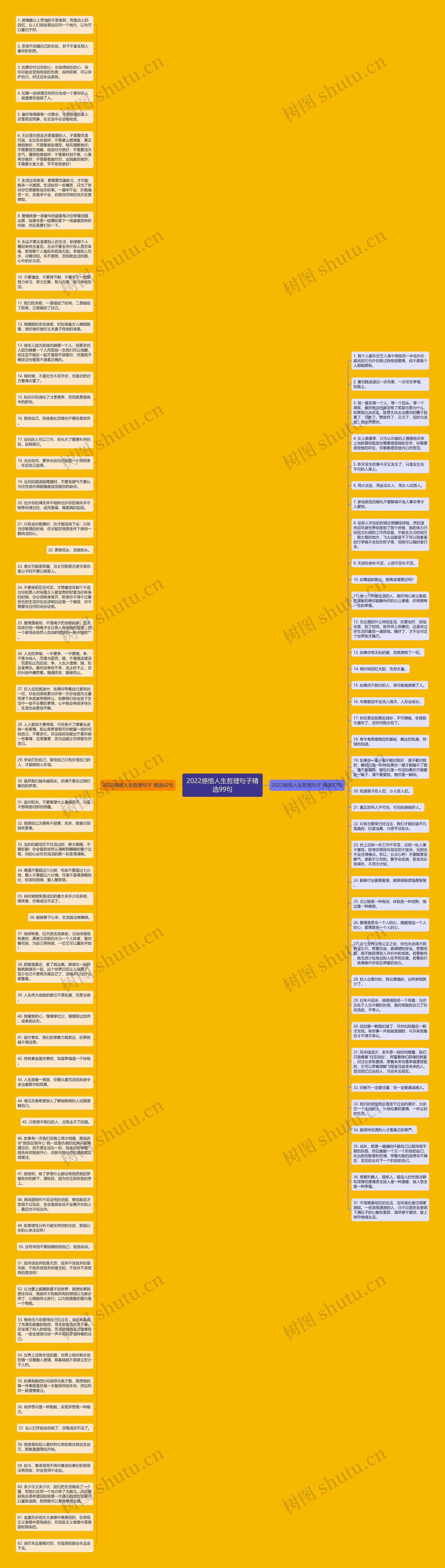 2022感悟人生哲理句子精选99句思维导图