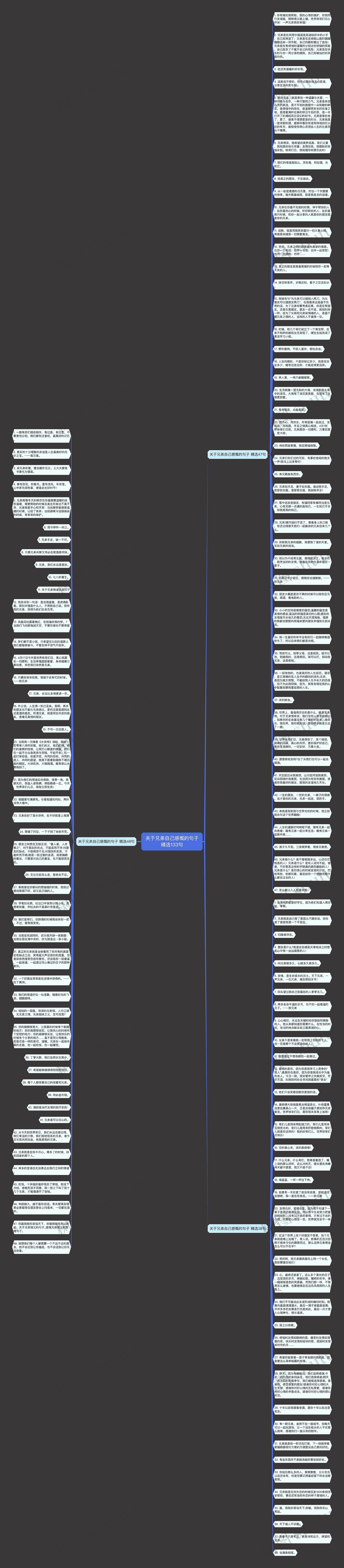关于兄弟自己感慨的句子精选133句思维导图