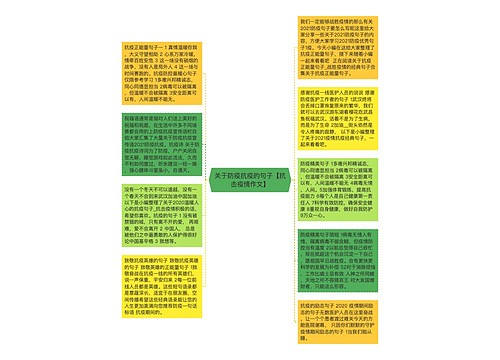 关于防疫抗疫的句子【抗击疫情作文】