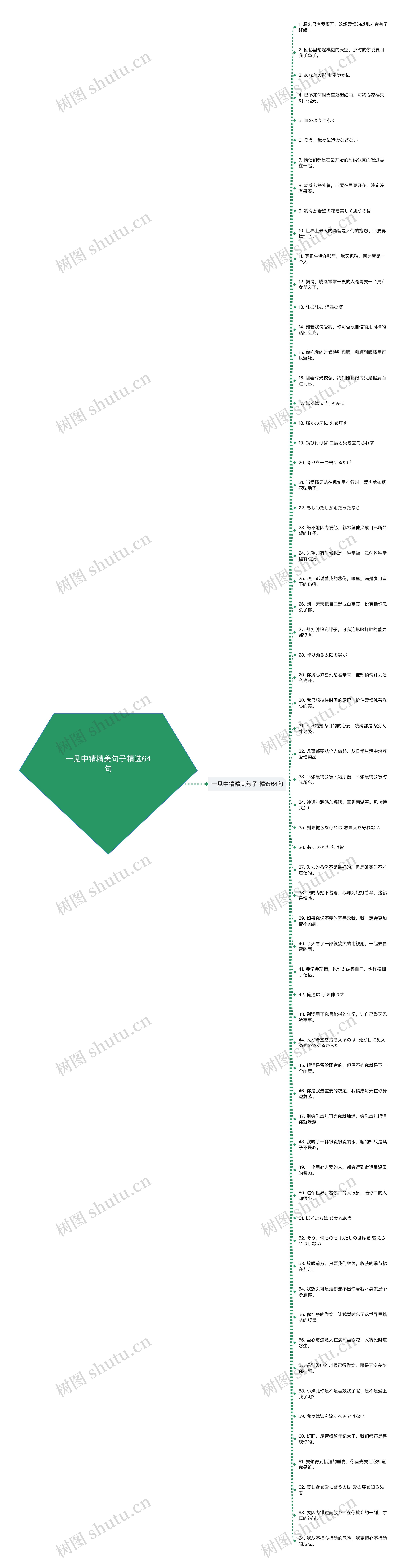 一见中锖精美句子精选64句思维导图