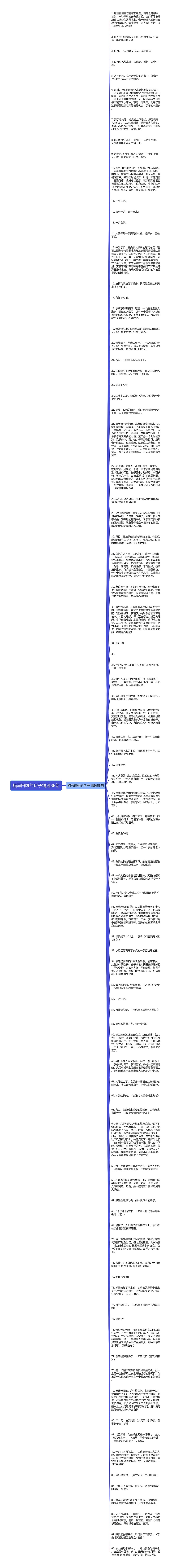 描写白帆的句子精选88句思维导图