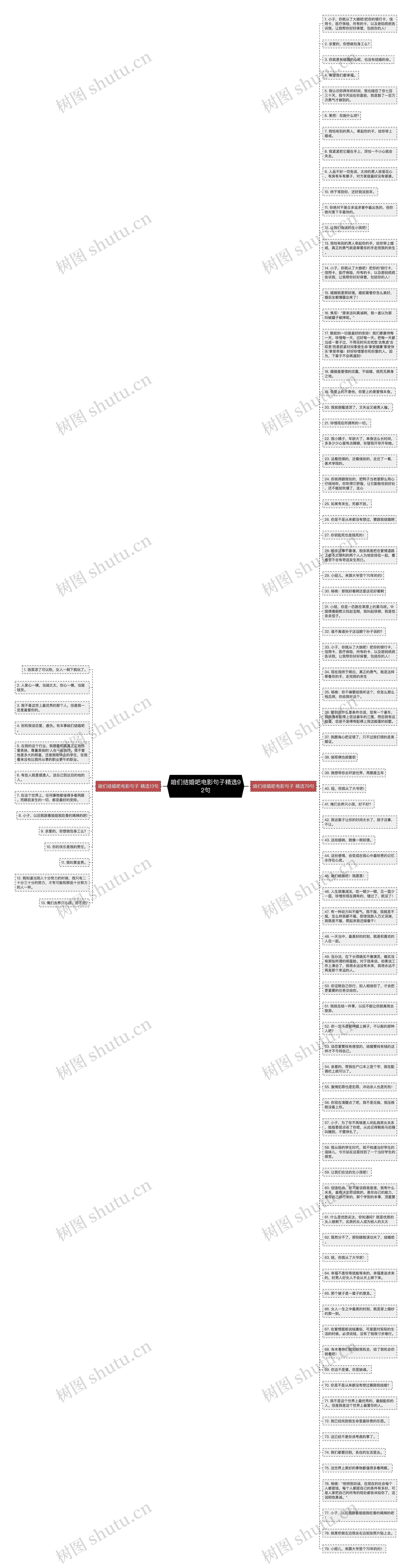咱们结婚吧电影句子精选92句思维导图