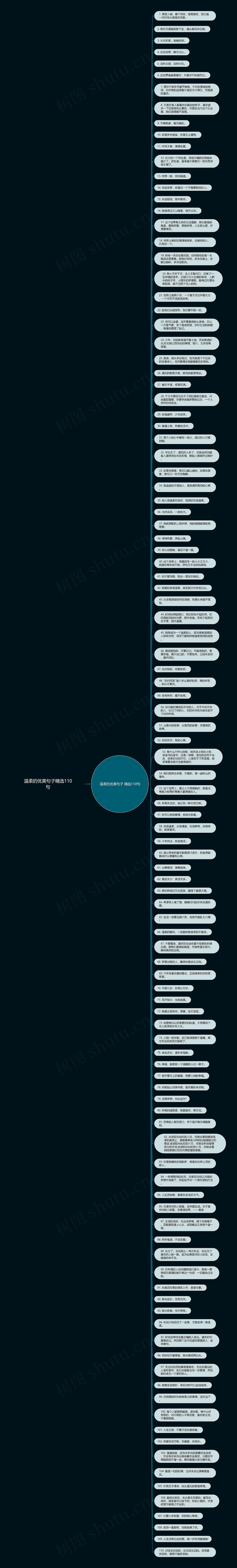 温柔的优美句子精选110句思维导图