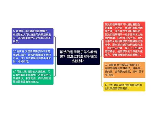 酸洗的翡翠镯子怎么看出来？酸洗过的翡翠手镯怎么辨别？