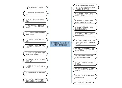 五月唯美句子大全关于五月的可爱文案短句