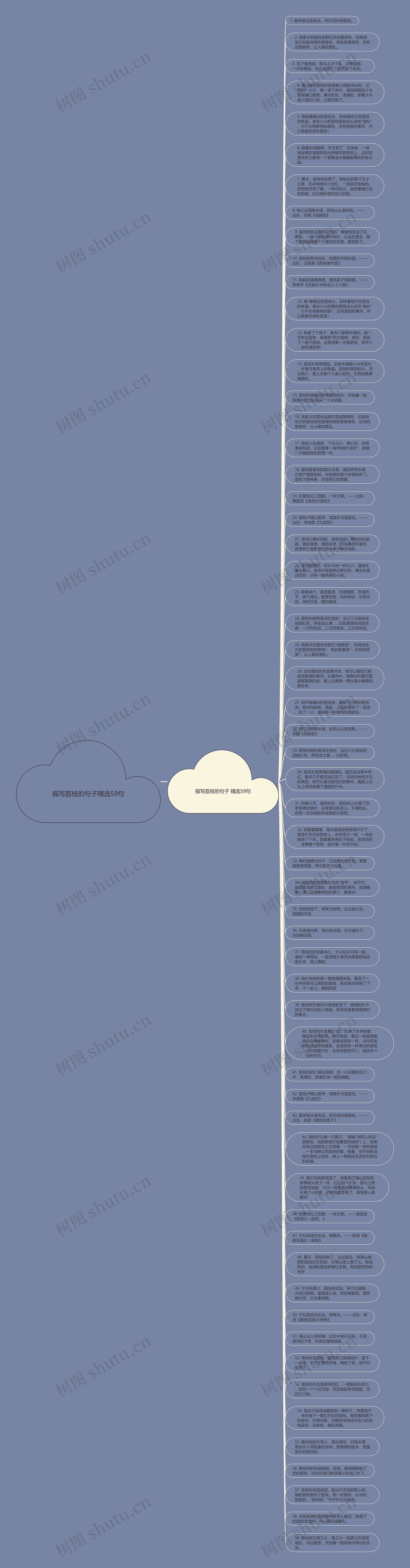 描写荔枝的句子精选59句思维导图