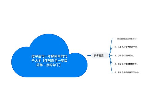 把字造句一年级简单的句子大全【住房造句一年级简单一点的句子】