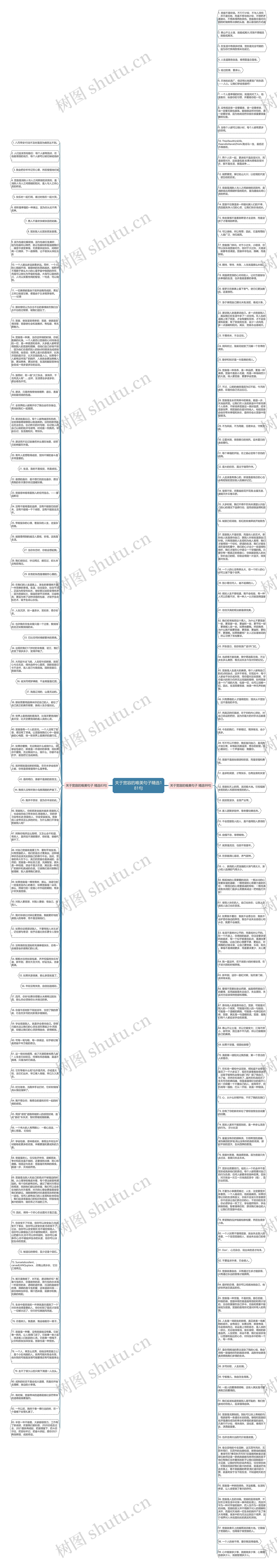 关于宽容的唯美句子精选181句思维导图