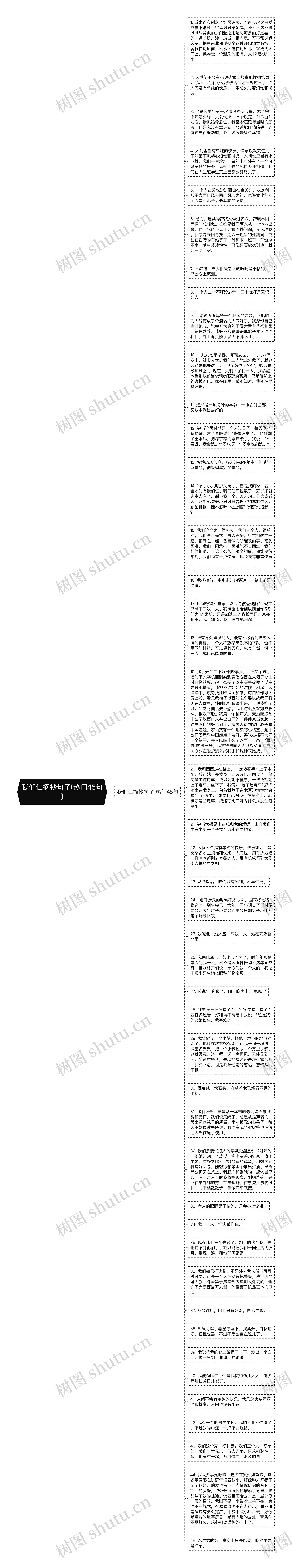 我们仨摘抄句子(热门45句)思维导图