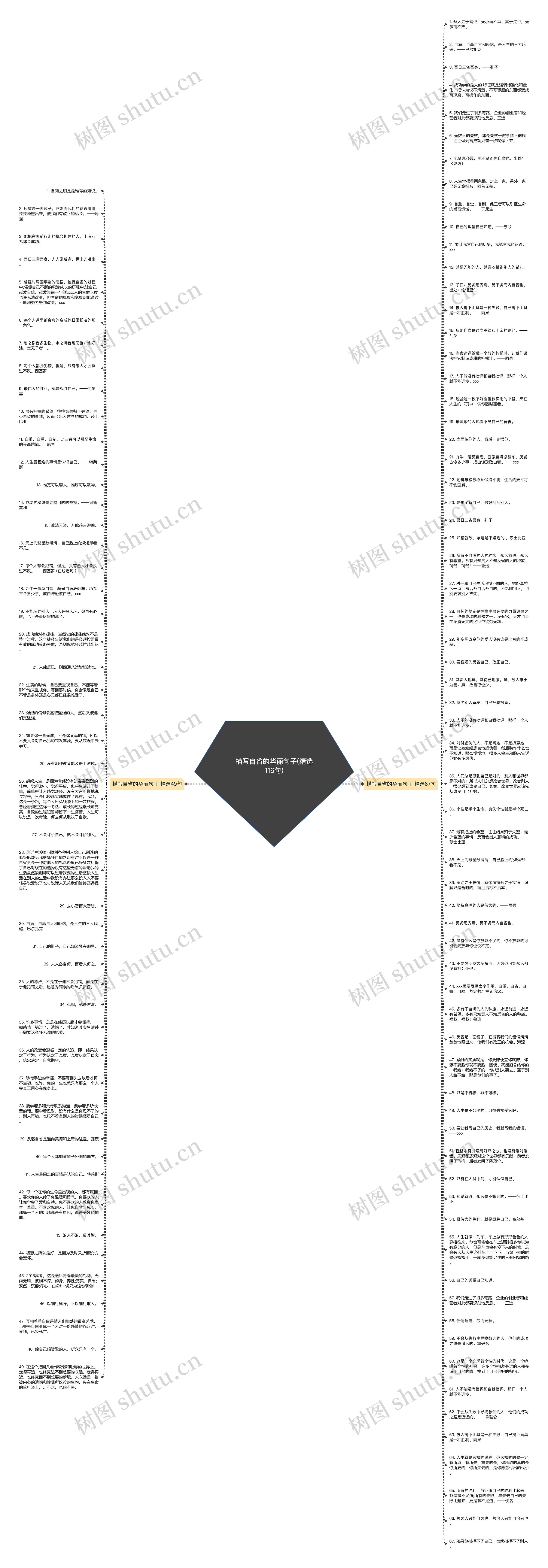 描写自省的华丽句子(精选116句)思维导图