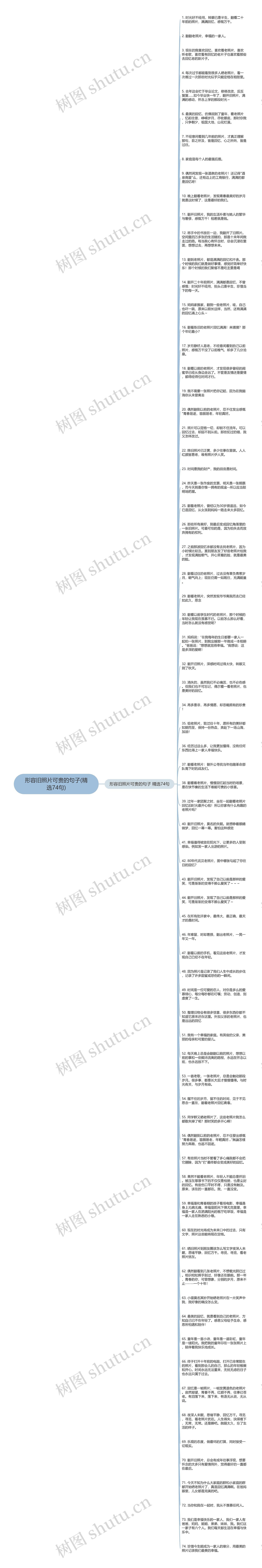 形容旧照片可贵的句子(精选74句)思维导图