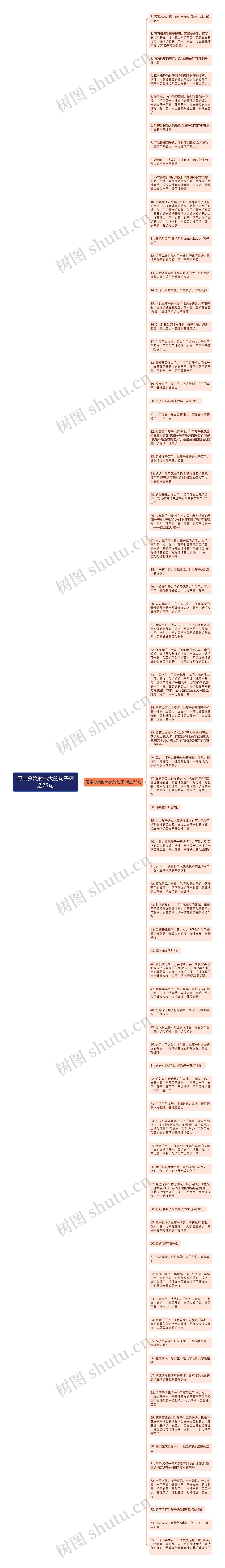 母亲分娩时伟大的句子精选75句思维导图