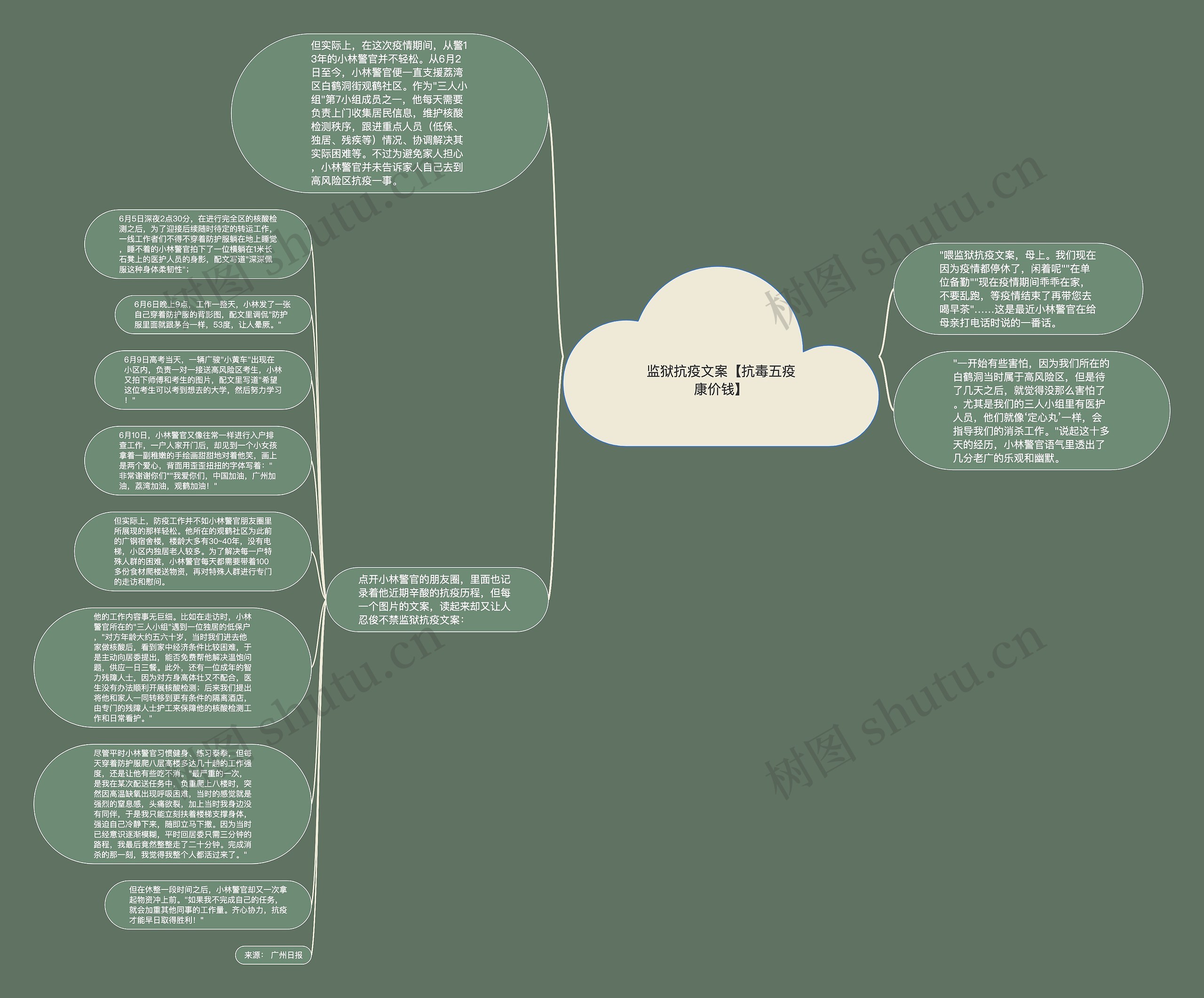 监狱抗疫文案【抗毒五疫康价钱】思维导图