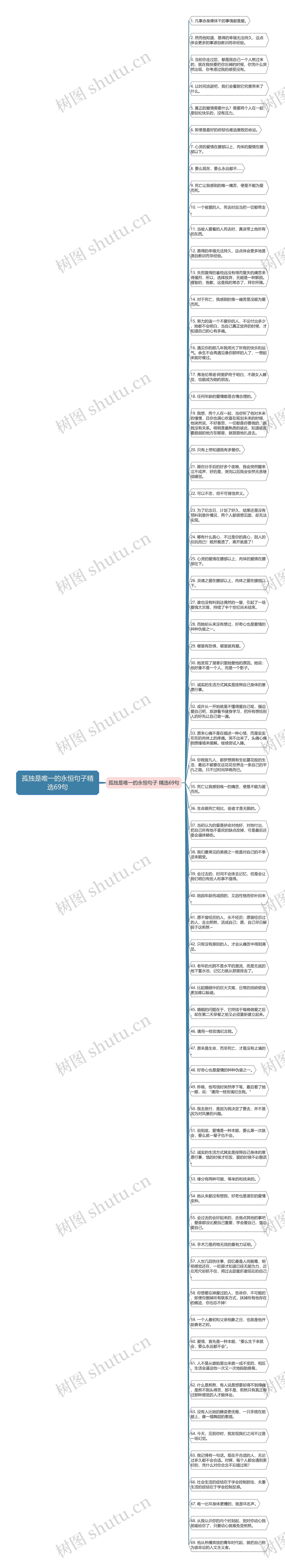 孤独是唯一的永恒句子精选69句思维导图