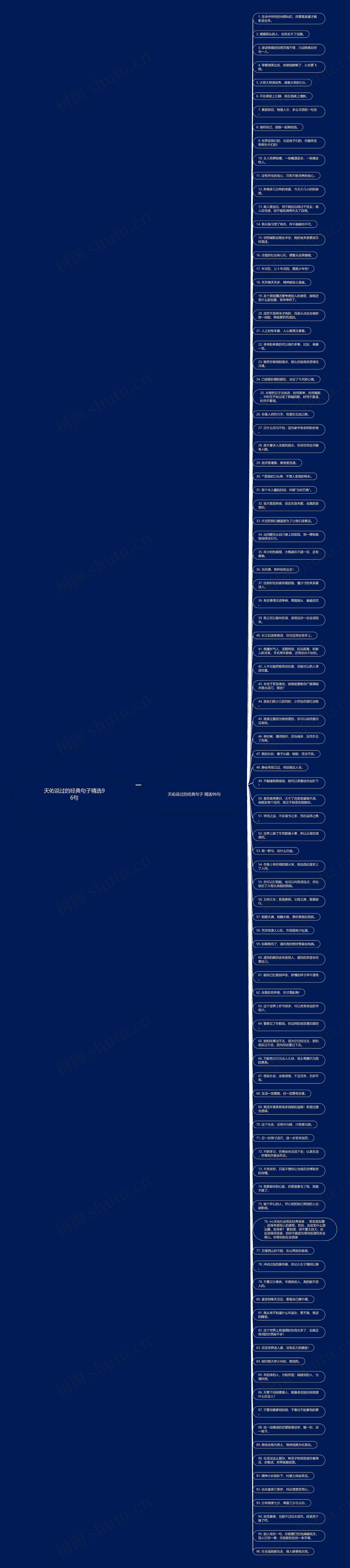 天佑说过的经典句子精选96句思维导图
