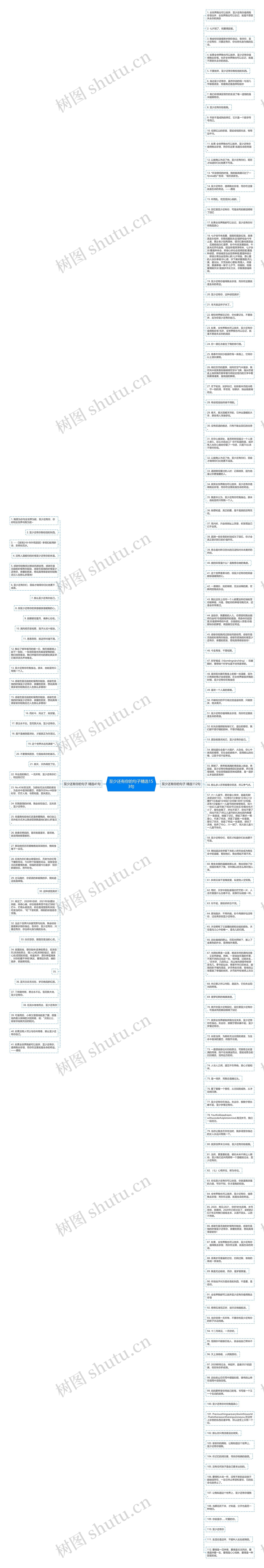 至少还有你的句子精选153句思维导图