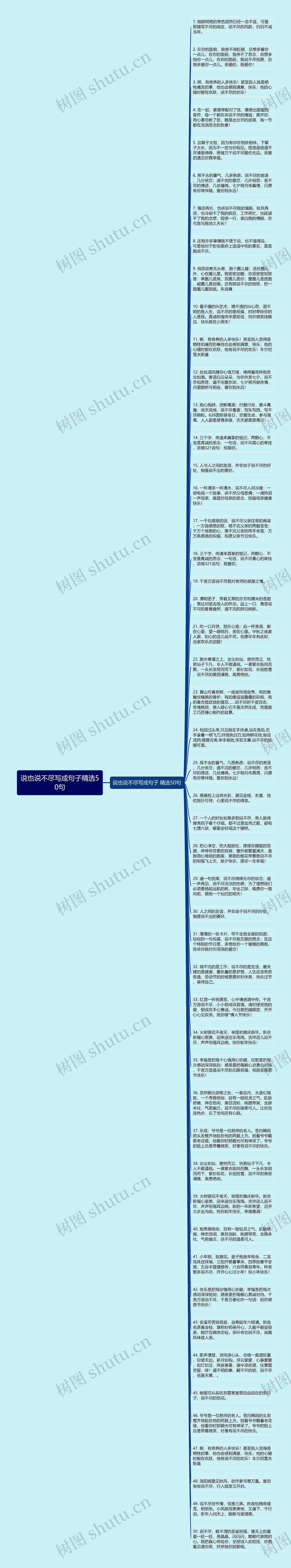 说也说不尽写成句子精选50句思维导图