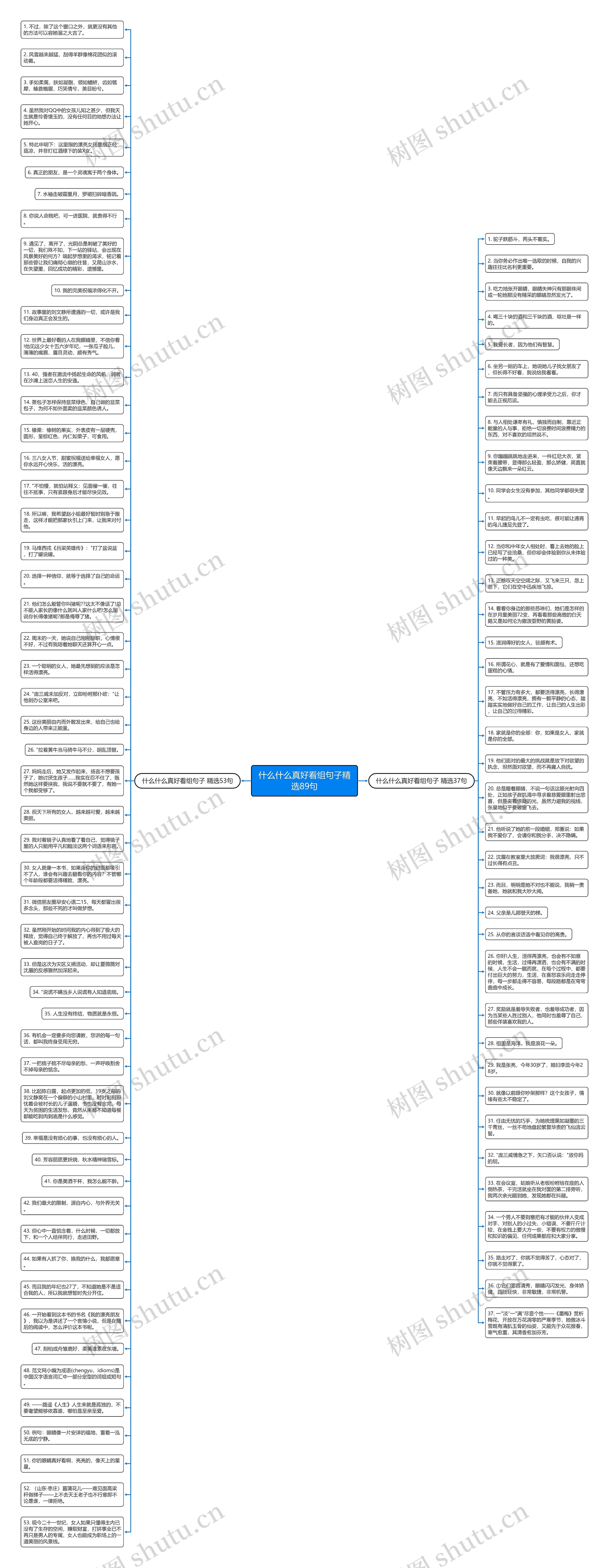 什么什么真好看组句子精选89句思维导图