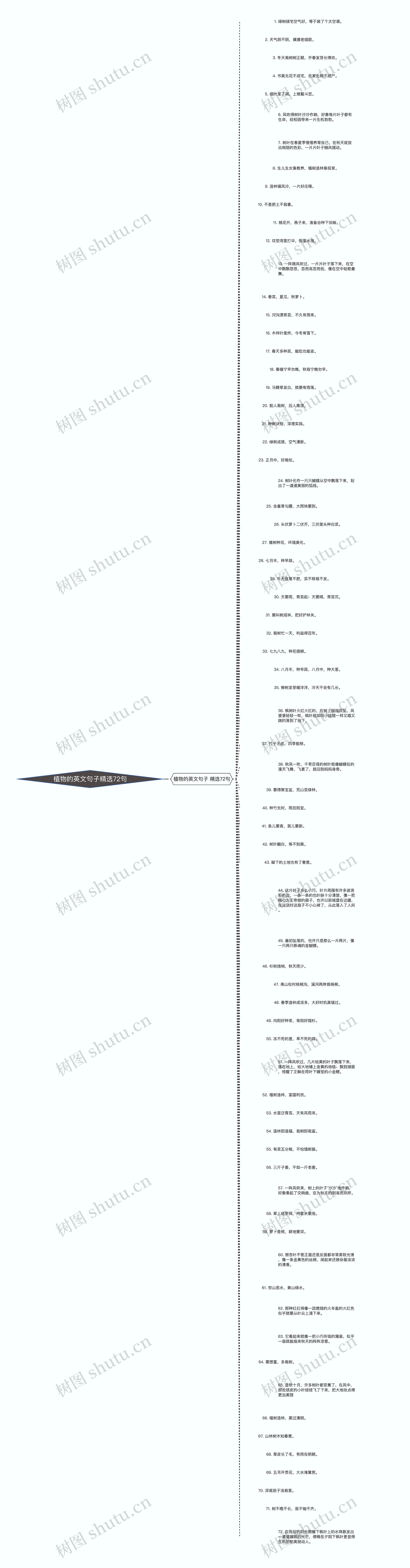 植物的英文句子精选72句思维导图