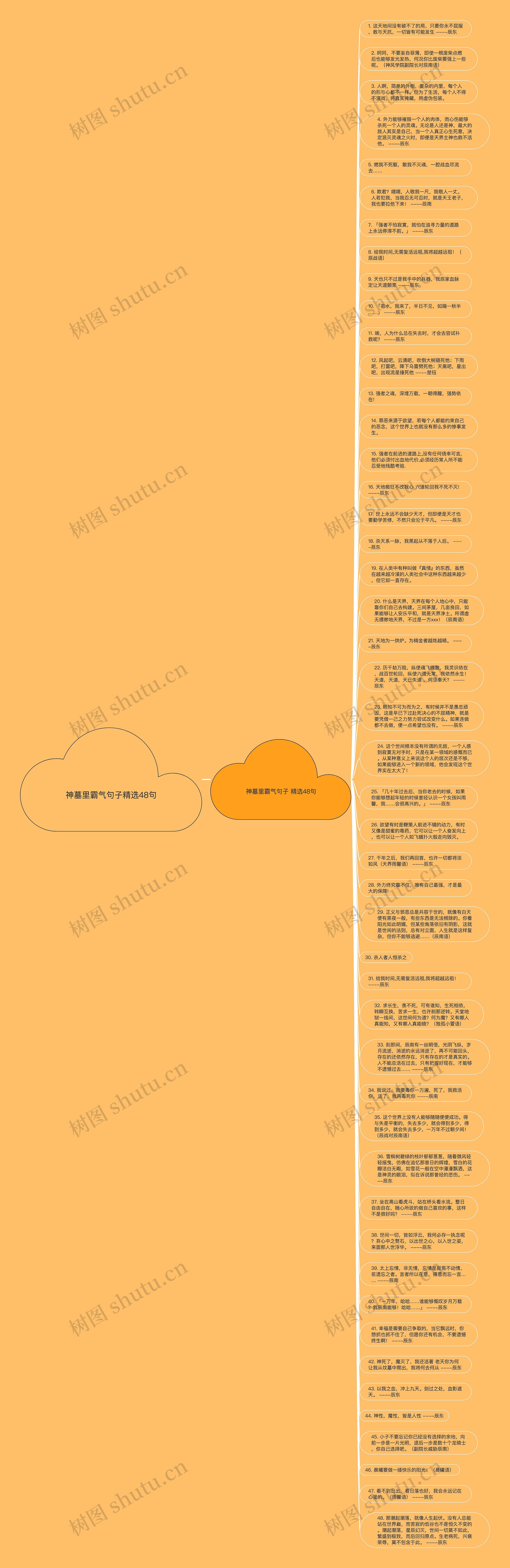 神墓里霸气句子精选48句思维导图